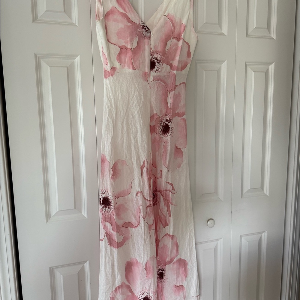 Paper Heart Floral Maxi Dress in Pink and White - Picture 4 of 8